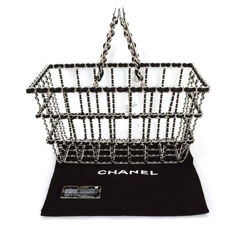 chanel basquette|Chanel supermarket basket.